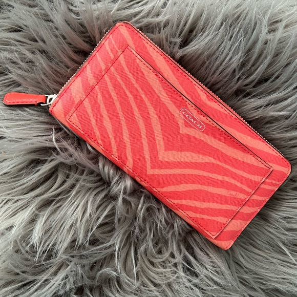 Coach Bags Coach Zebra Print Leather Wallet Poshmark